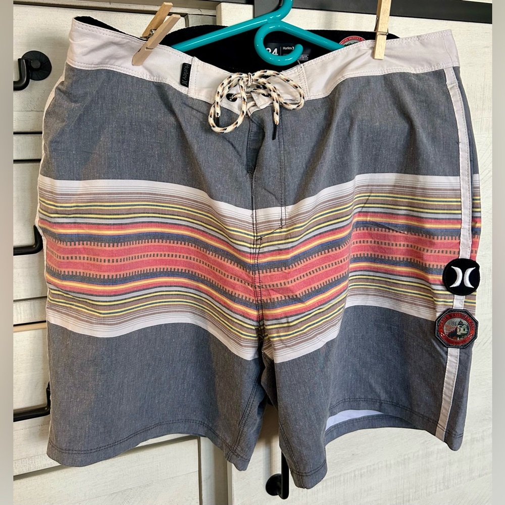 Hurley Black and White Men's Shorts